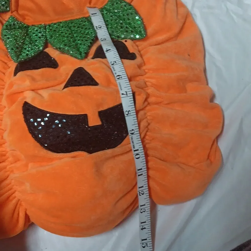 Thrill & Chills Collection Orange Pumpkin Dog Pet Halloween Costume Sz L